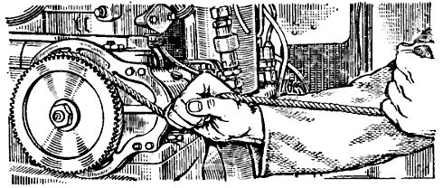 Пуск пускового двигателя