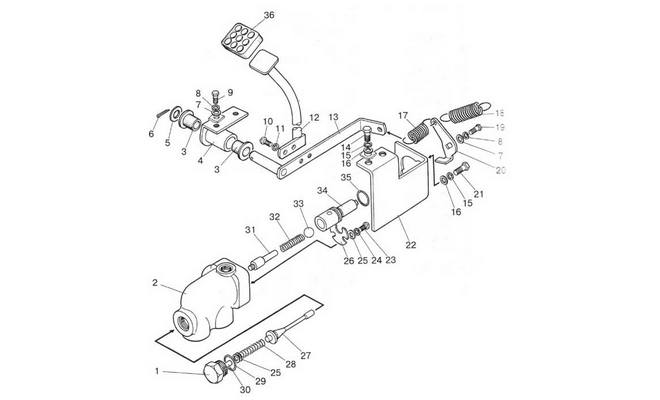 Работа педали