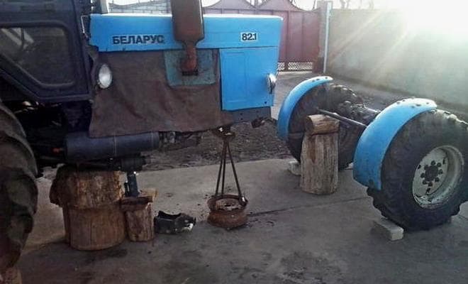 Разобранный МТЗ